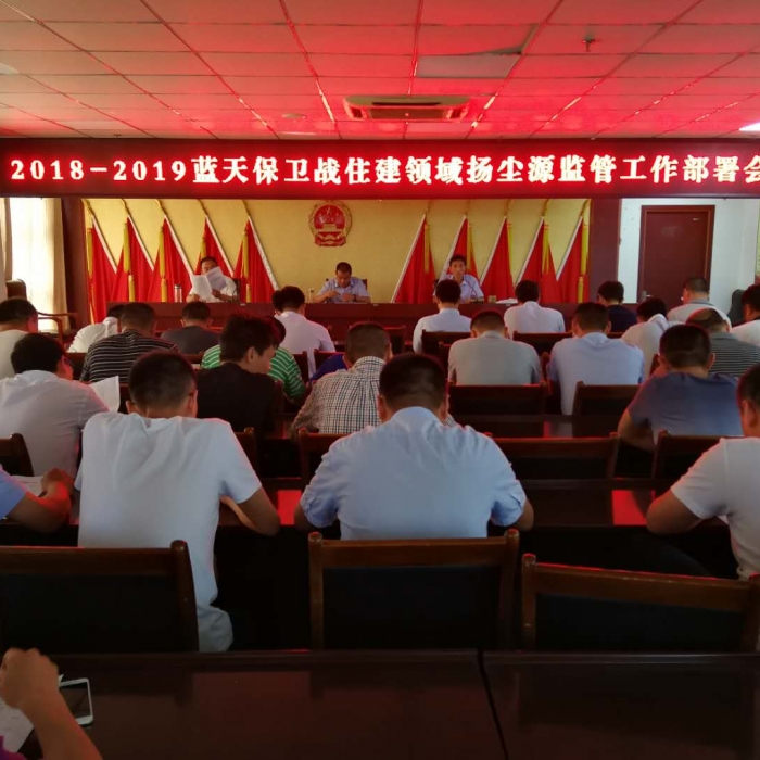 縣住建局召開(kāi)2018—2019年藍(lán)天保衛(wèi)戰(zhàn)住建領(lǐng)域揚(yáng)塵源監(jiān)管工作部署會(huì)議
